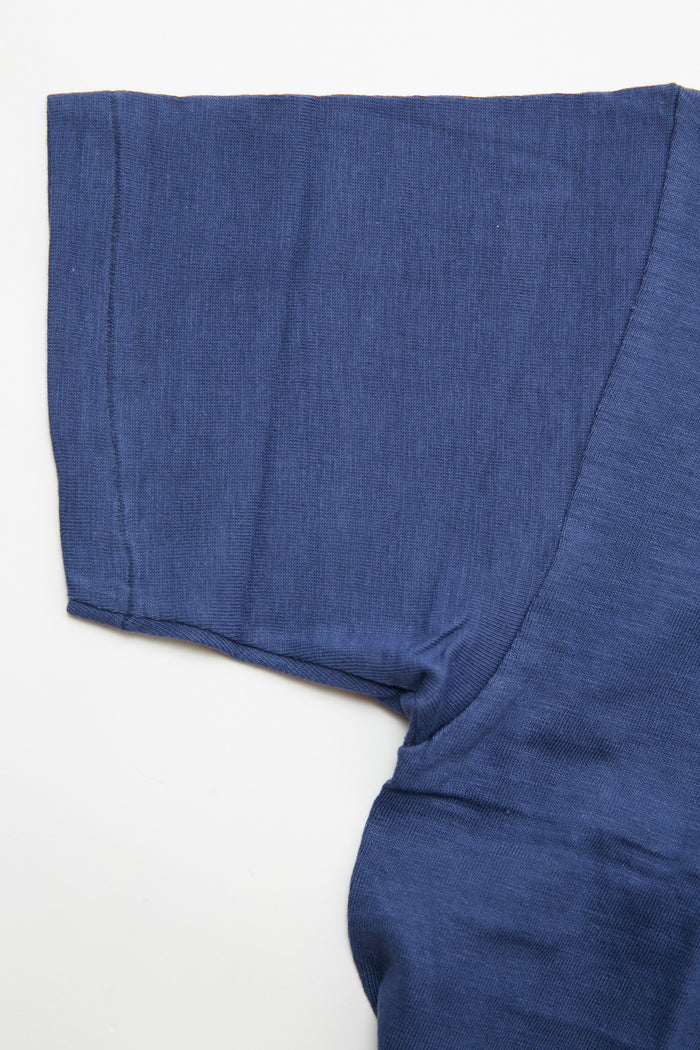 Warehouse & Co. 4601 - Pocket T-Shirt - Eggplant / Navy