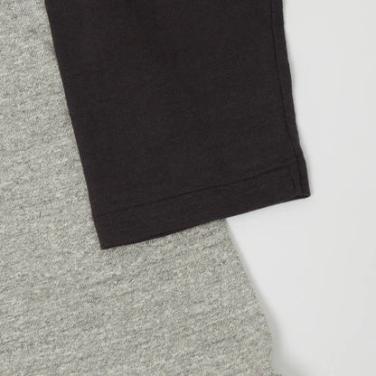Warehouse & Co. Lot 4800 - Baseball Tee Plain - Heather Gray/Black