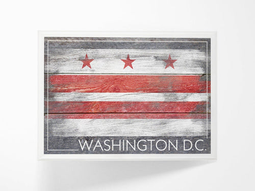 Washington DC Rustic Flag Magnet