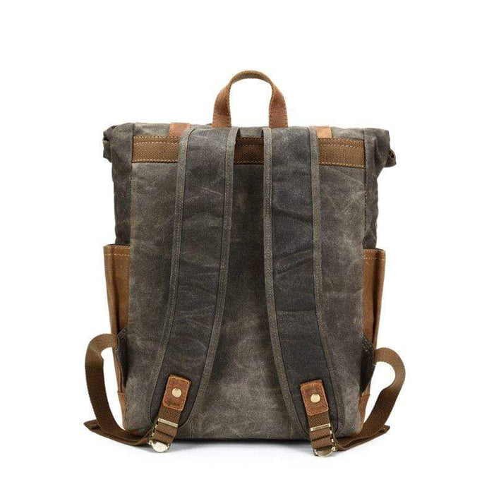 Custom Waxed Canvas & Leather Rucksack - Corporate Gifts