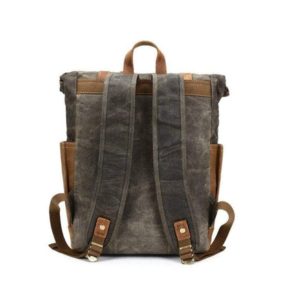 Custom Waxed Canvas & Leather Rucksack - Corporate Gifts