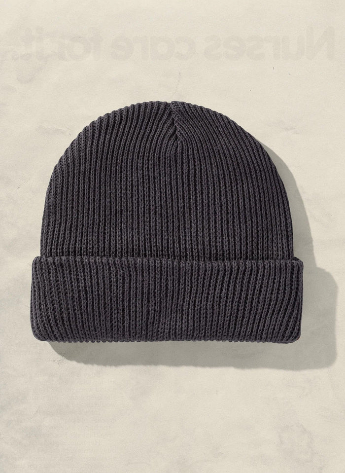 Charcoal Custom Weld Mfg. Hemp Slacker Beanie - Corporate Gifts