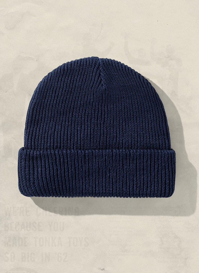 Navy Custom Weld Mfg. Hemp Slacker Beanie - Corporate Gifts