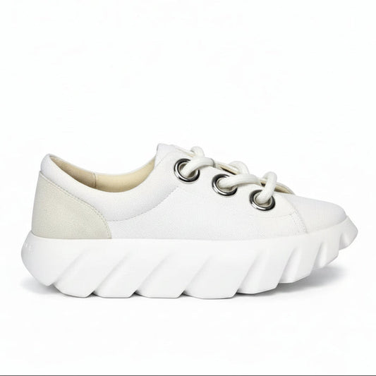 White lace-up Sneaker Tura Fabi