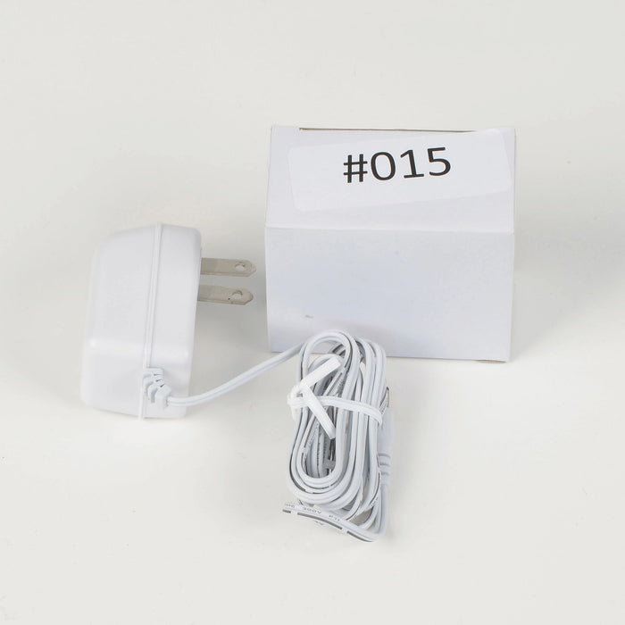 White Replacement Adapter 3V DC 300mA with Male Barrel Jack