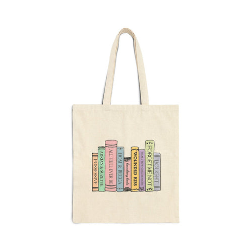Willow's Book Shelf Cotton Canvas Tote Bag