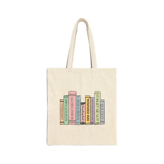 Willow's Book Shelf Cotton Canvas Tote Bag