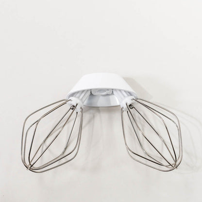 Bosch wire whips attached to a plastic whip driver on a grey background