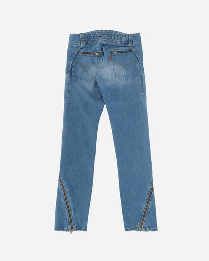Pezze Vintage Wmns Levi'S Engineered Deadstock  Jeans With Zippers On The Ankles Black Pants Denim 0672427 1