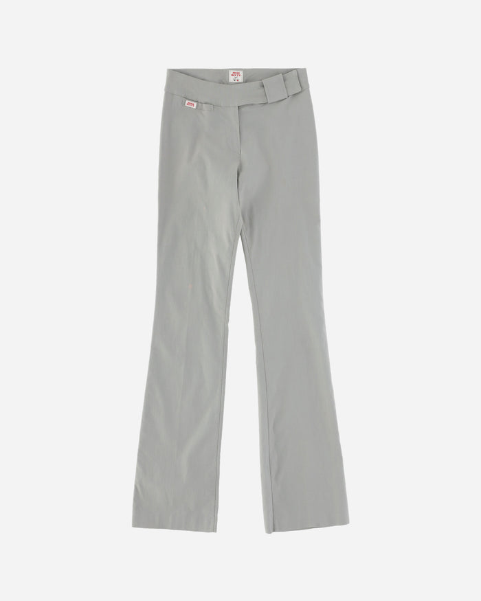 Pezze Vintage Wmns Miss Sixty Low Waist Deadstock Bootcut Grey Trousers Black Pants Trousers 0672433 1