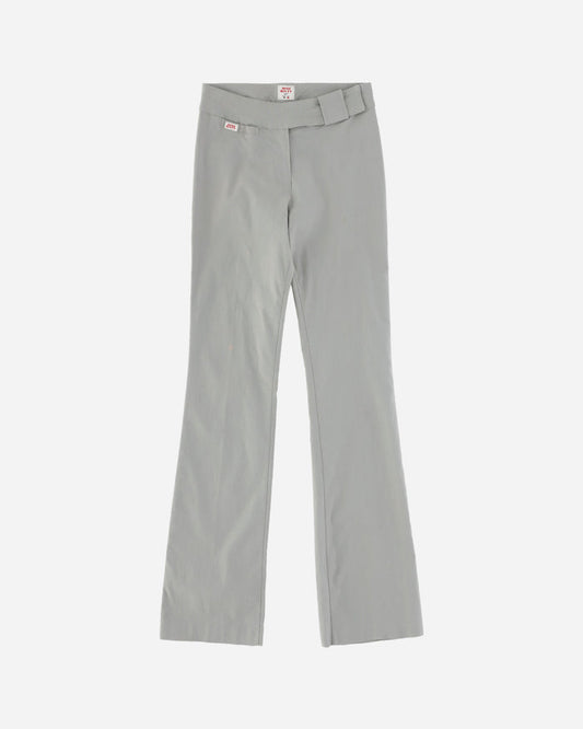 Pezze Vintage Wmns Miss Sixty Low Waist Deadstock Bootcut Grey Trousers Black Pants Trousers 0672433 1