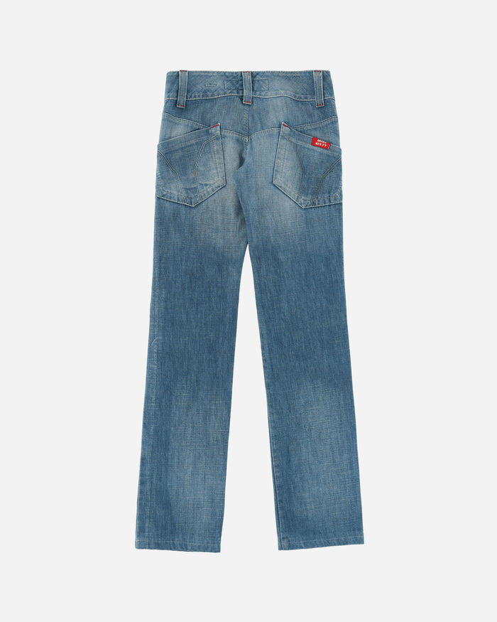 Pezze Vintage Wmns Miss Sixty Low Waist Flared Jeans Blue Pants Denim 0672421 1