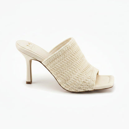 Woven Raffia Wide-Vamp Mule Dako