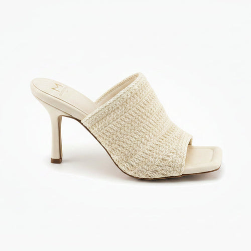 Woven Raffia Wide-Vamp Mule Dako
