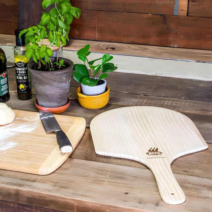 WPPO 14-Inch Square New Zealand Wooden Pizza Peel - 2-Pack - WKLP-14-2