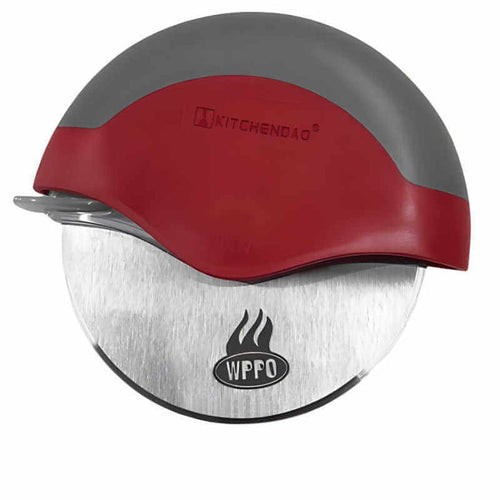WPPO Deluxe Roller Pizza Cutter With Safety Shield - WKA-PC01
