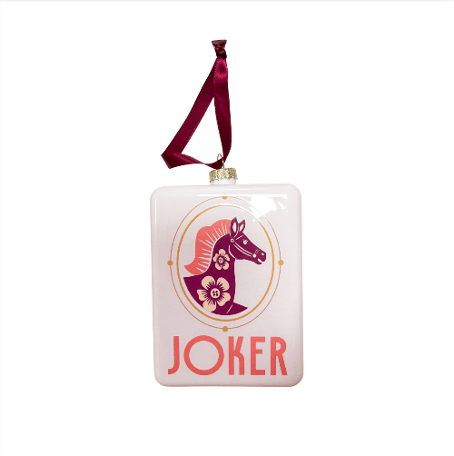 Oh My Mahjong Christmas Year of the Horse Ornament