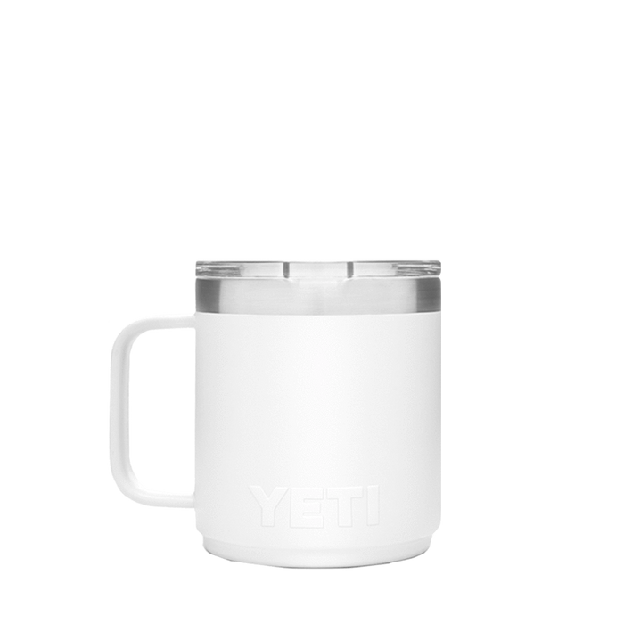White Custom YETI Rambler 10oz Stackable Mug - Corporate Gifts