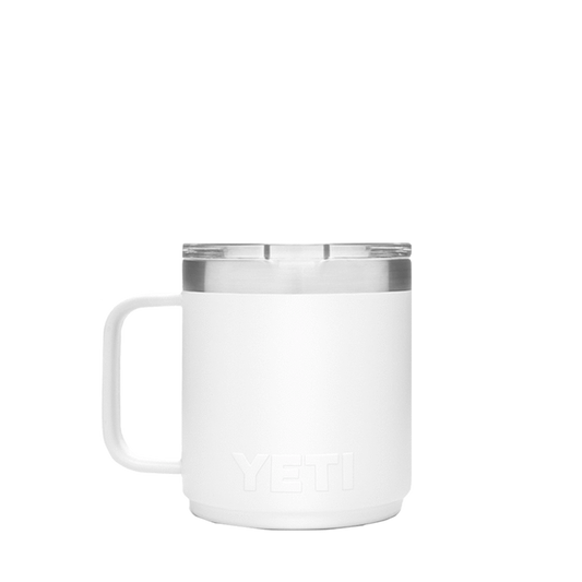 White Custom YETI Rambler 10oz Stackable Mug - Corporate Gifts