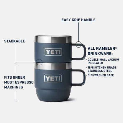 Yeti Rambler 6oz Stackable Mug 2pk - Ridgeline