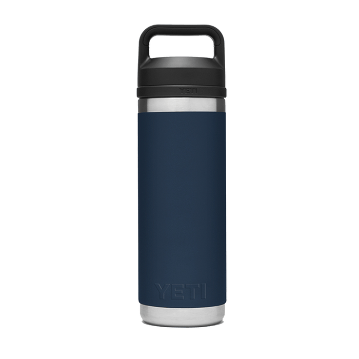 Navy Custom YETI Rambler 18oz Bottle w/ Chug Cap - Corporate Gifts