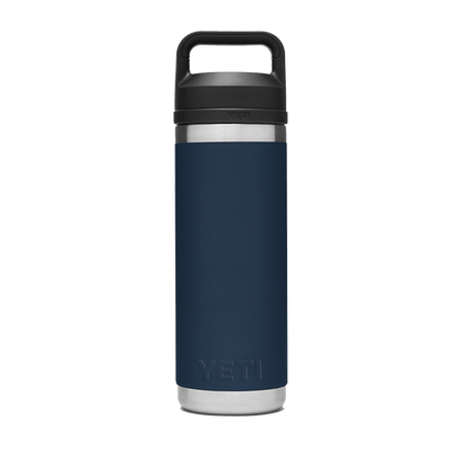 Navy Custom YETI Rambler 18oz Bottle w/ Chug Cap - Corporate Gifts