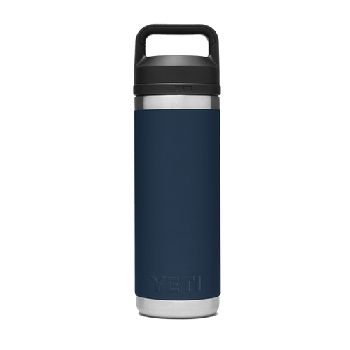 Navy Custom YETI Rambler 18oz Bottle w/ Chug Cap - Corporate Gifts
