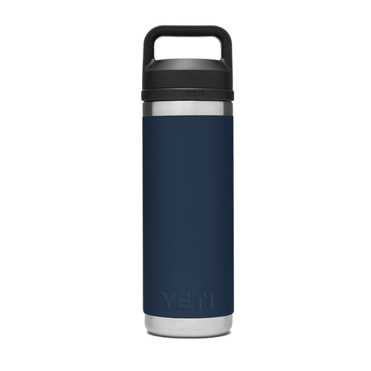 Navy Custom YETI Rambler 18oz Bottle w/ Chug Cap - Corporate Gifts