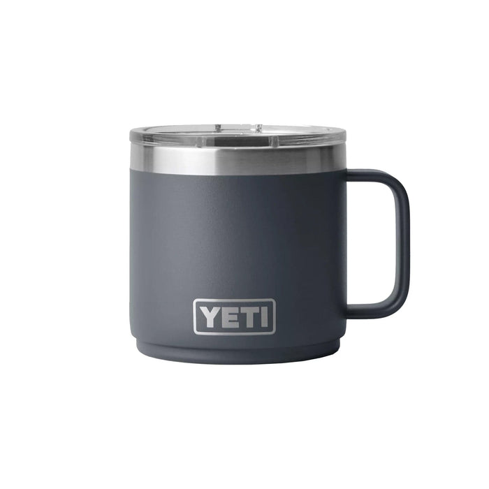 Charcoal Custom YETI Rambler Stackable 14oz Mug - Corporate Gifts
