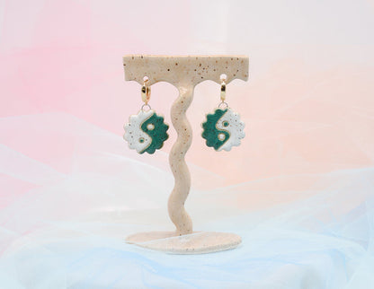Yin Yang Earrings - Juice Ceramics