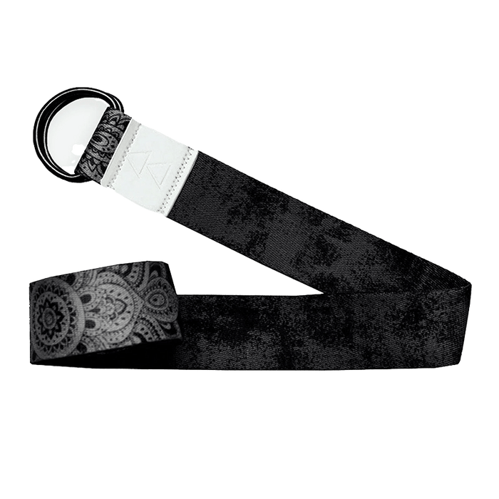 Mandala Black Custom Yoga Strap - Corporate Gifts