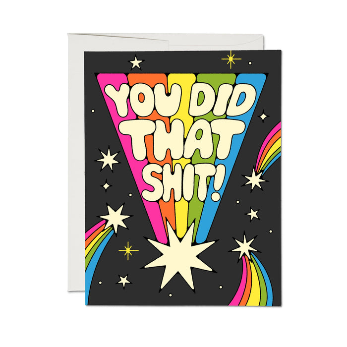 You Did That greeting card: Single
