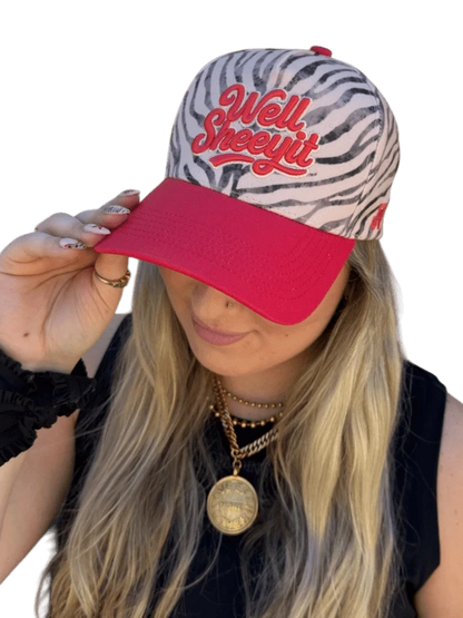 Zebra Well Sheeyit Embroidered Trucker Hat