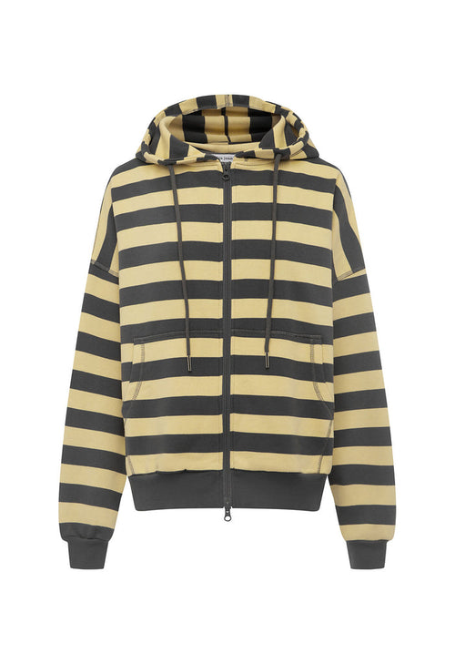 Zip Hoodie Limone Stripe