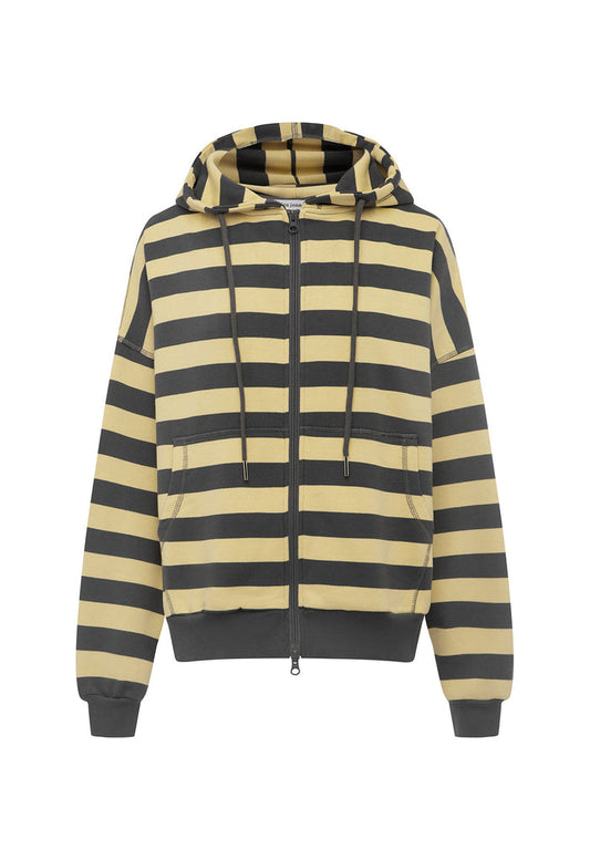 Zip Hoodie Limone Stripe