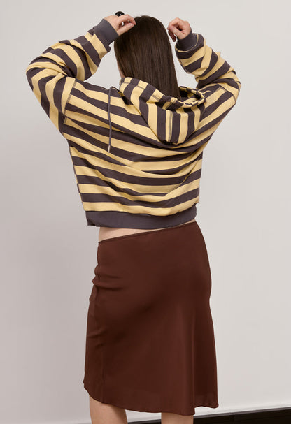 Zip Hoodie Limone Stripe