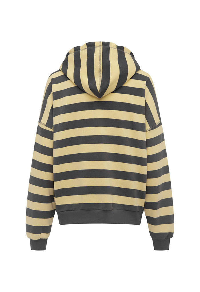 Zip Hoodie Limone Stripe
