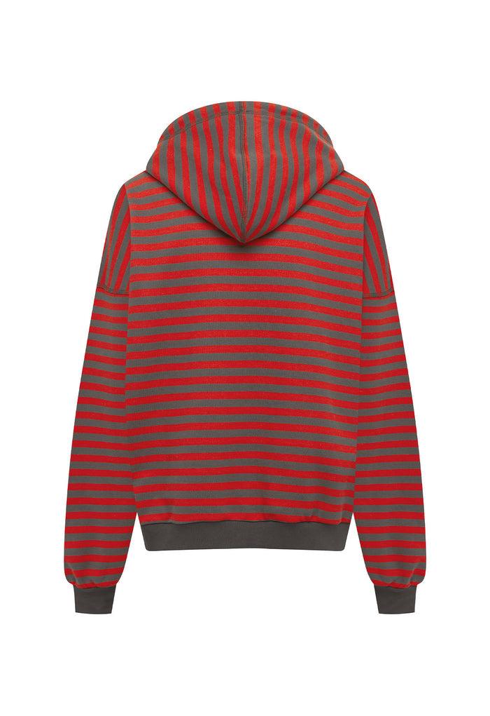 Zip Hoodie Pomodoro Stripe