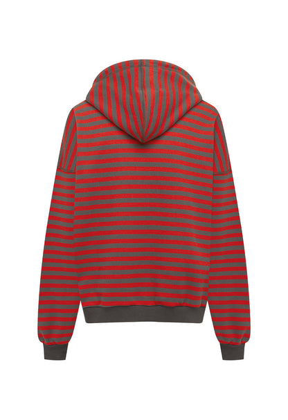 Zip Hoodie Pomodoro Stripe